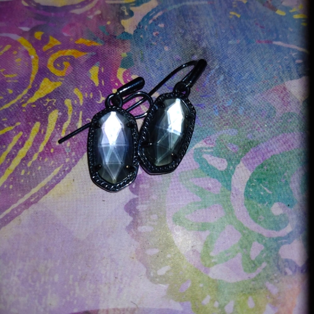 Kendra Scott blue gunmetal Dani Lynn's